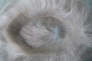 gray hair lace toupee